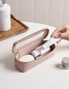 Détails de la fermeture éclair de la trousse de maquillage Popvibe