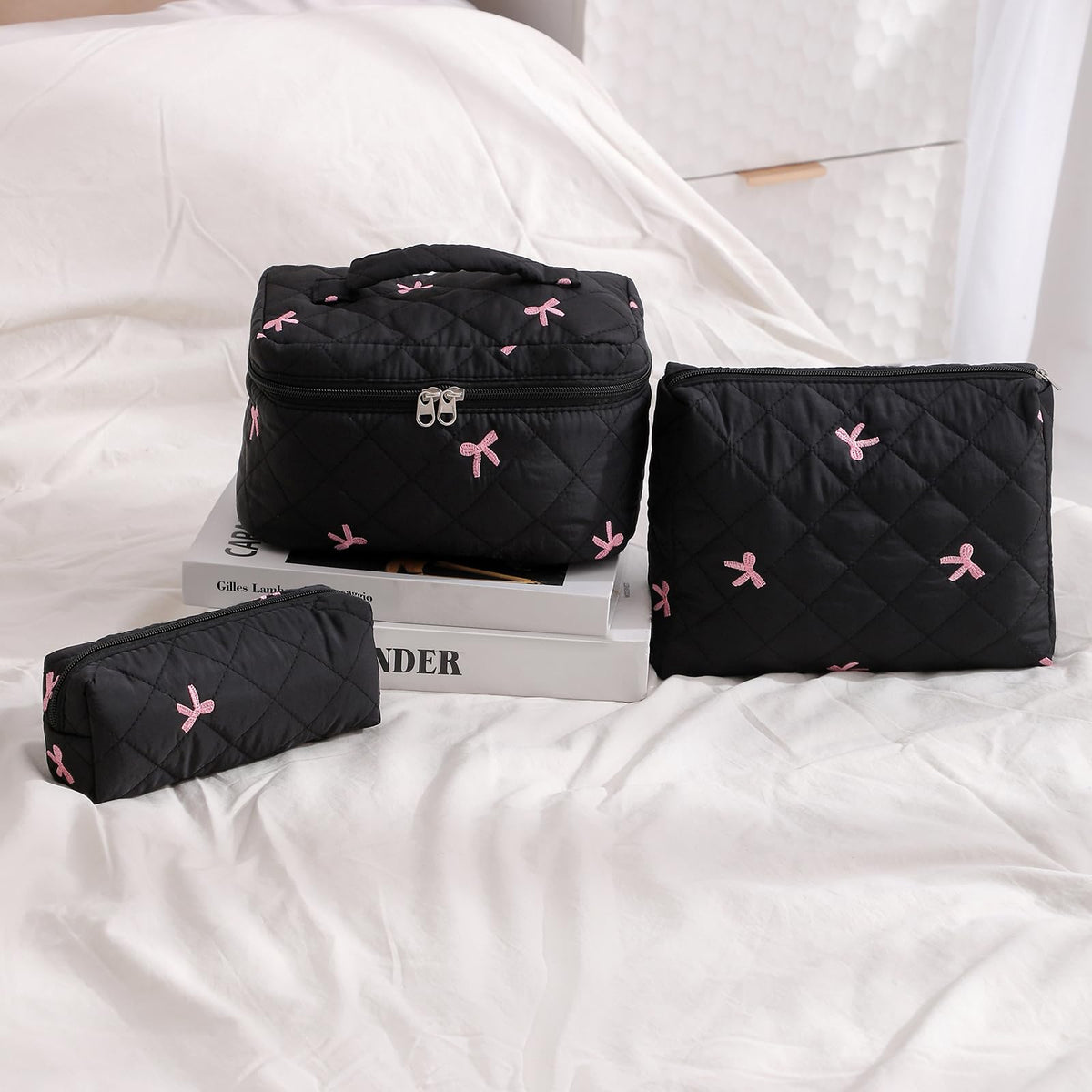 Détails de la fermeture éclair de la trousse de maquillage uekeboag