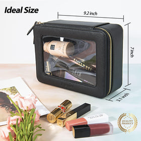 Détails de la fermeture éclair en métal de la trousse Aveniee