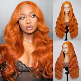 Détails de la lace HD 13x4 de la perruque Ginger