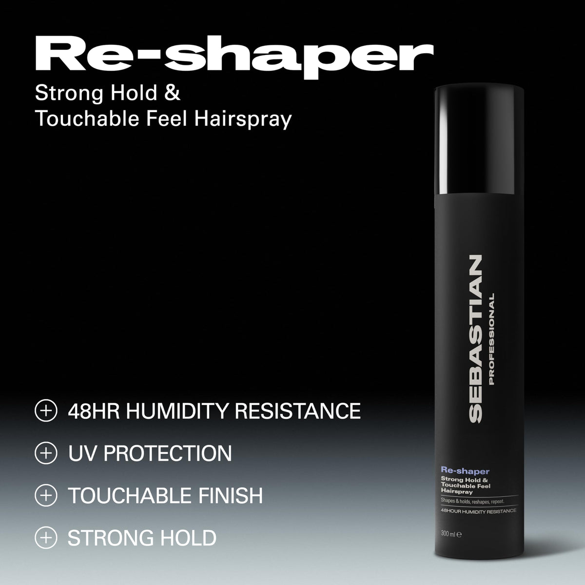Détails de la laque Re-Shaper Professional Sebastian 64g