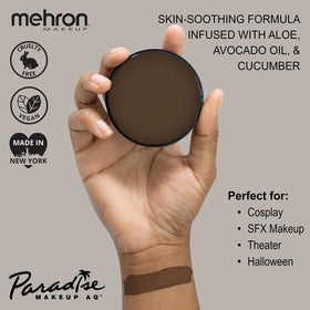 Détails de la peinture corporelle Mehron Paradise AQ brun foncé