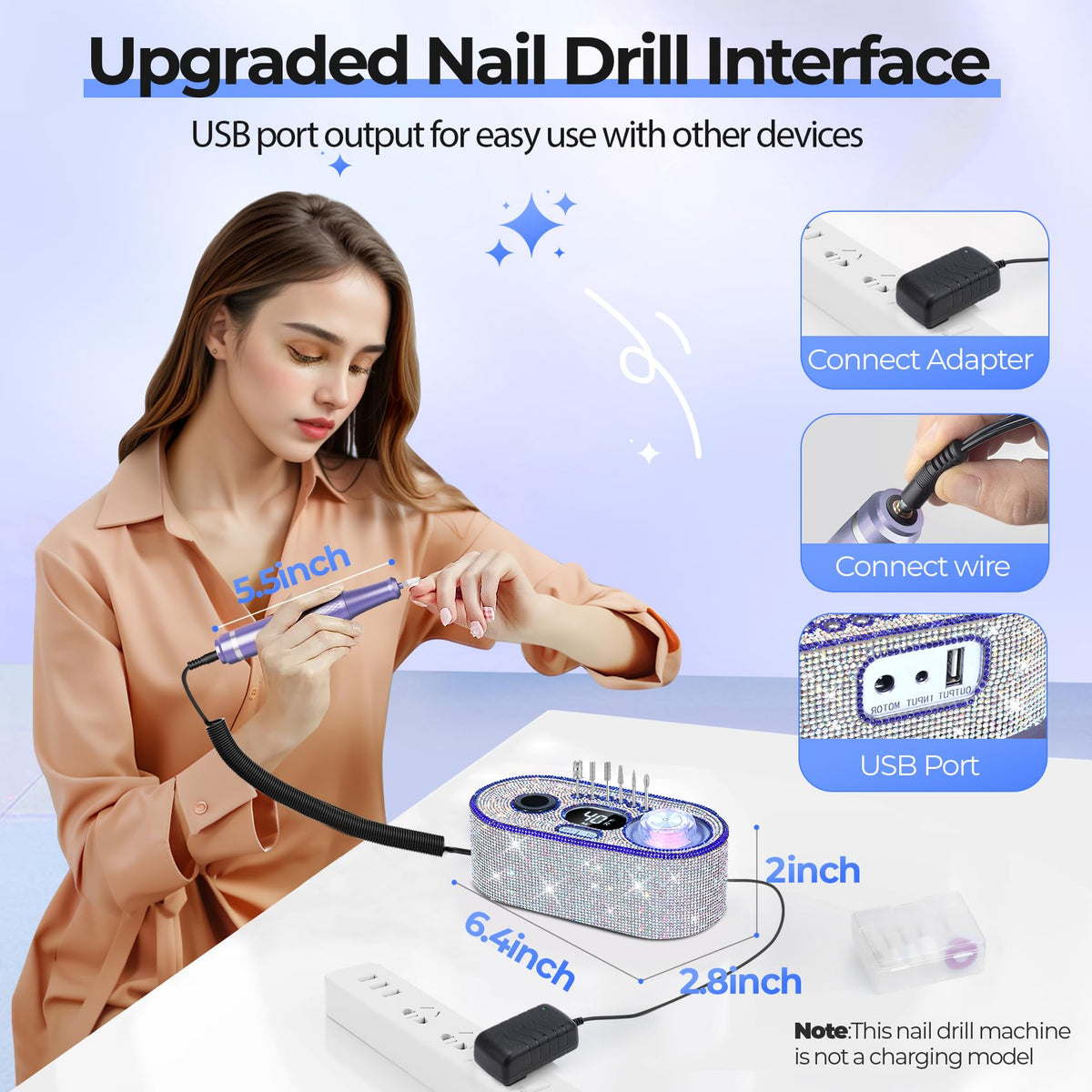 Détails de la perceuse à ongles JOSGLOI
