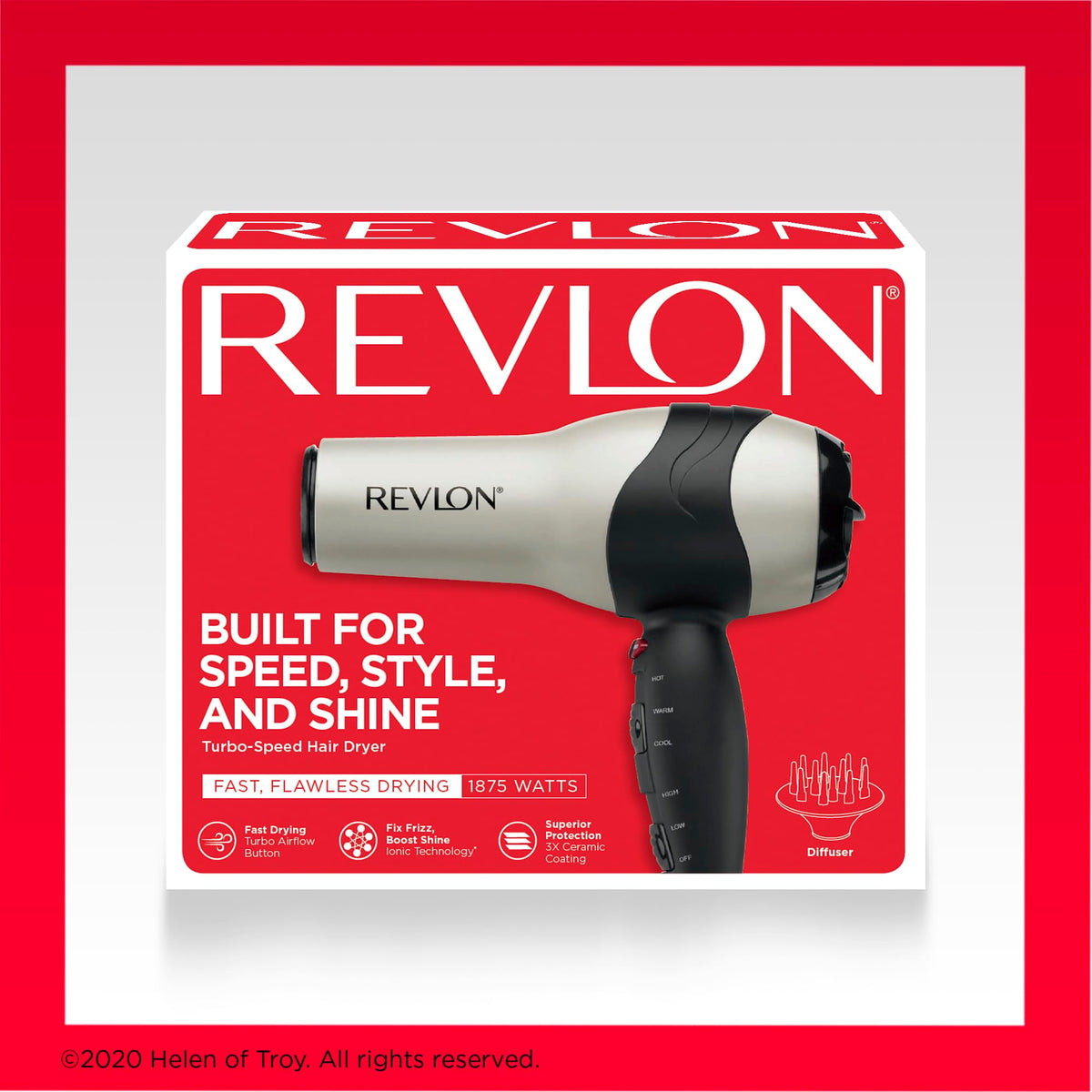 Détails de la technologie ionique du sèche-cheveux REVLON