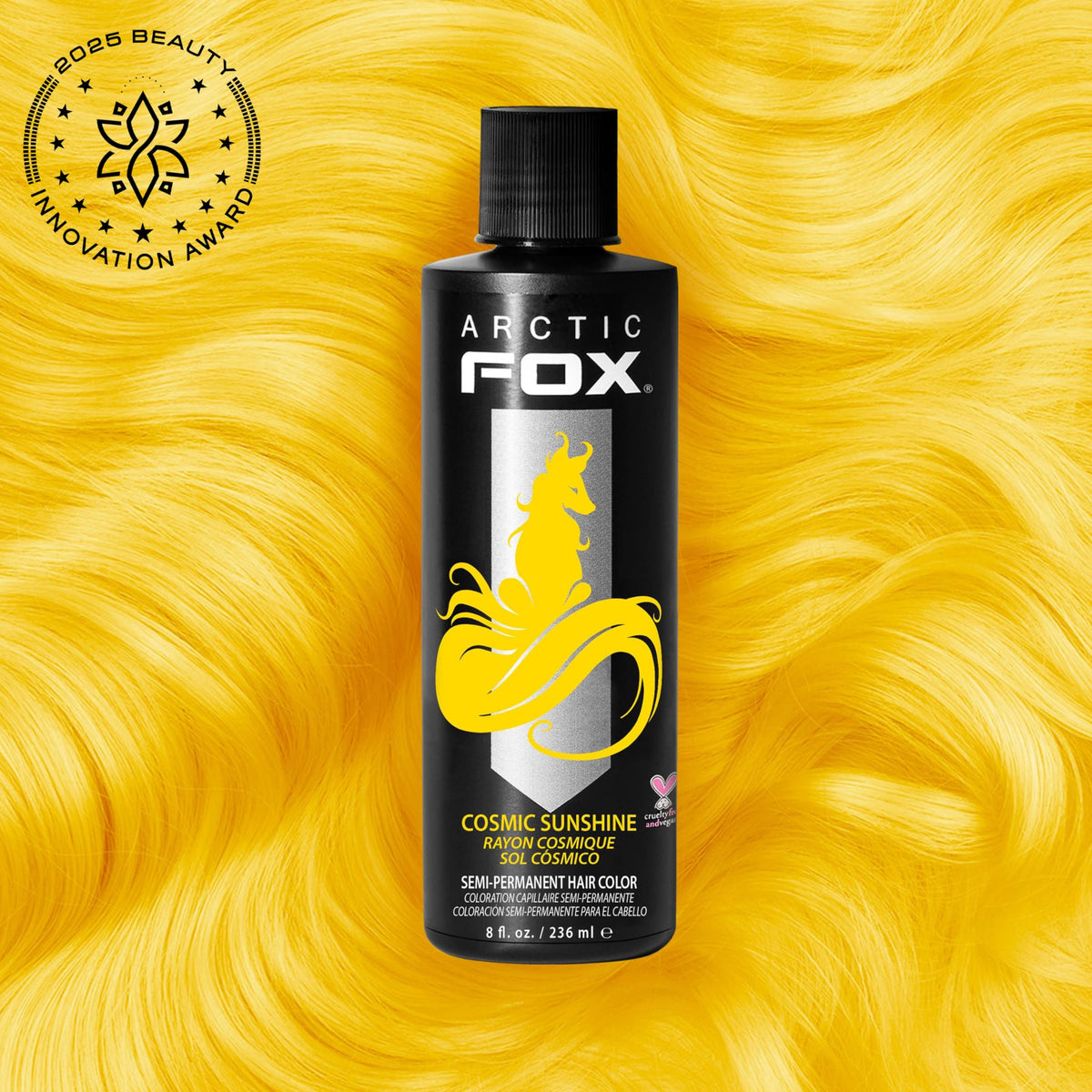 Détails de la teinture capillaire ARCTIC FOX Cosmic Sunshine 236 ml