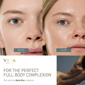 Détails de la texture de Body Blur sur la peau