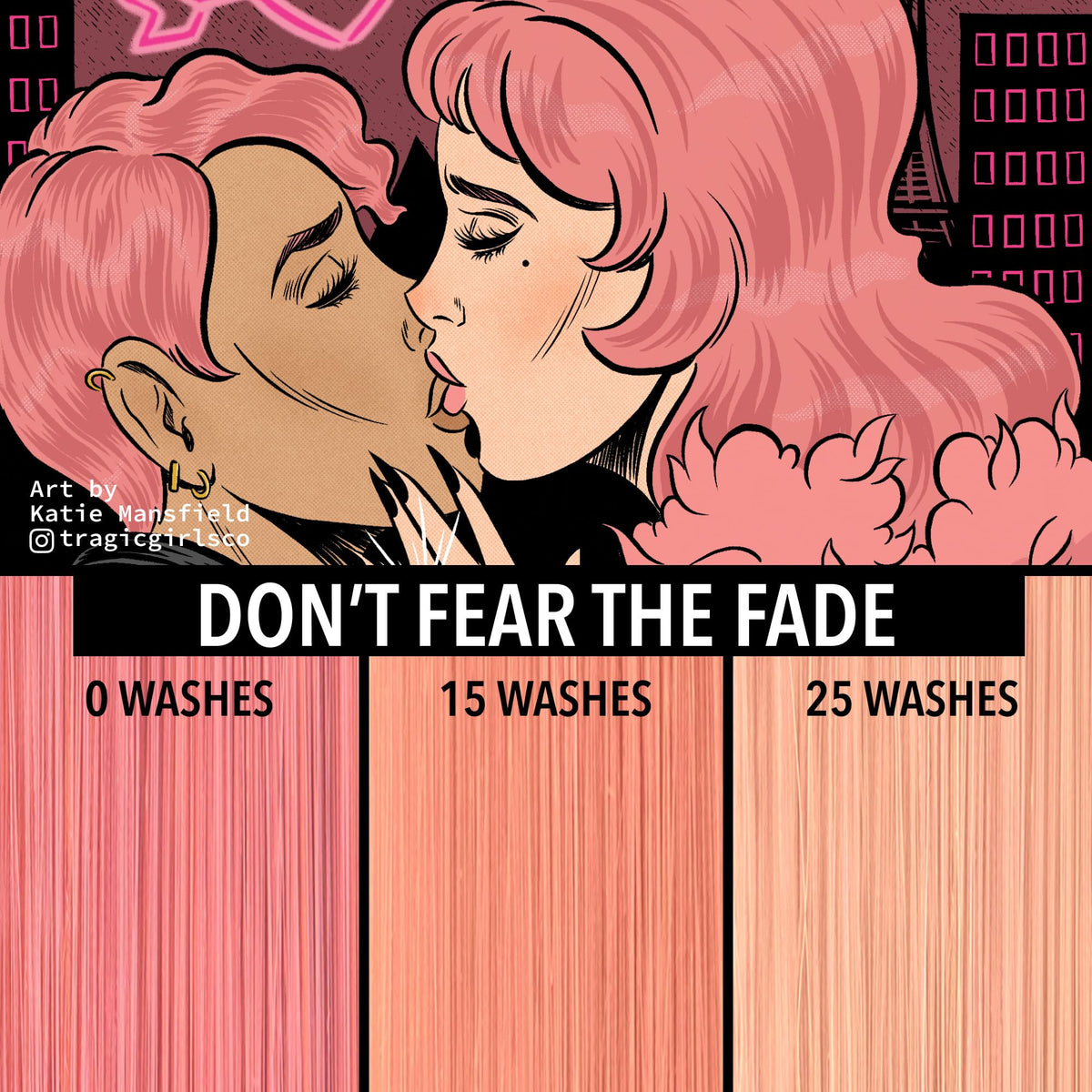 Détails de la texture de la coloration Pulp Riot Eloped