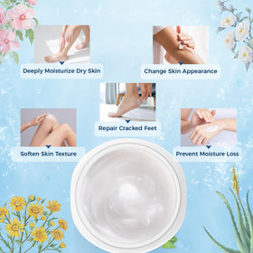 Détails de la texture de la crème OUKEYA Urea 40%