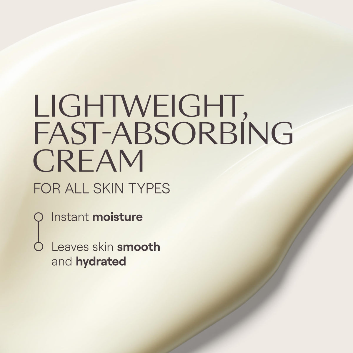 Détails de la texture de la crème Weleda Crème Hydratante Light