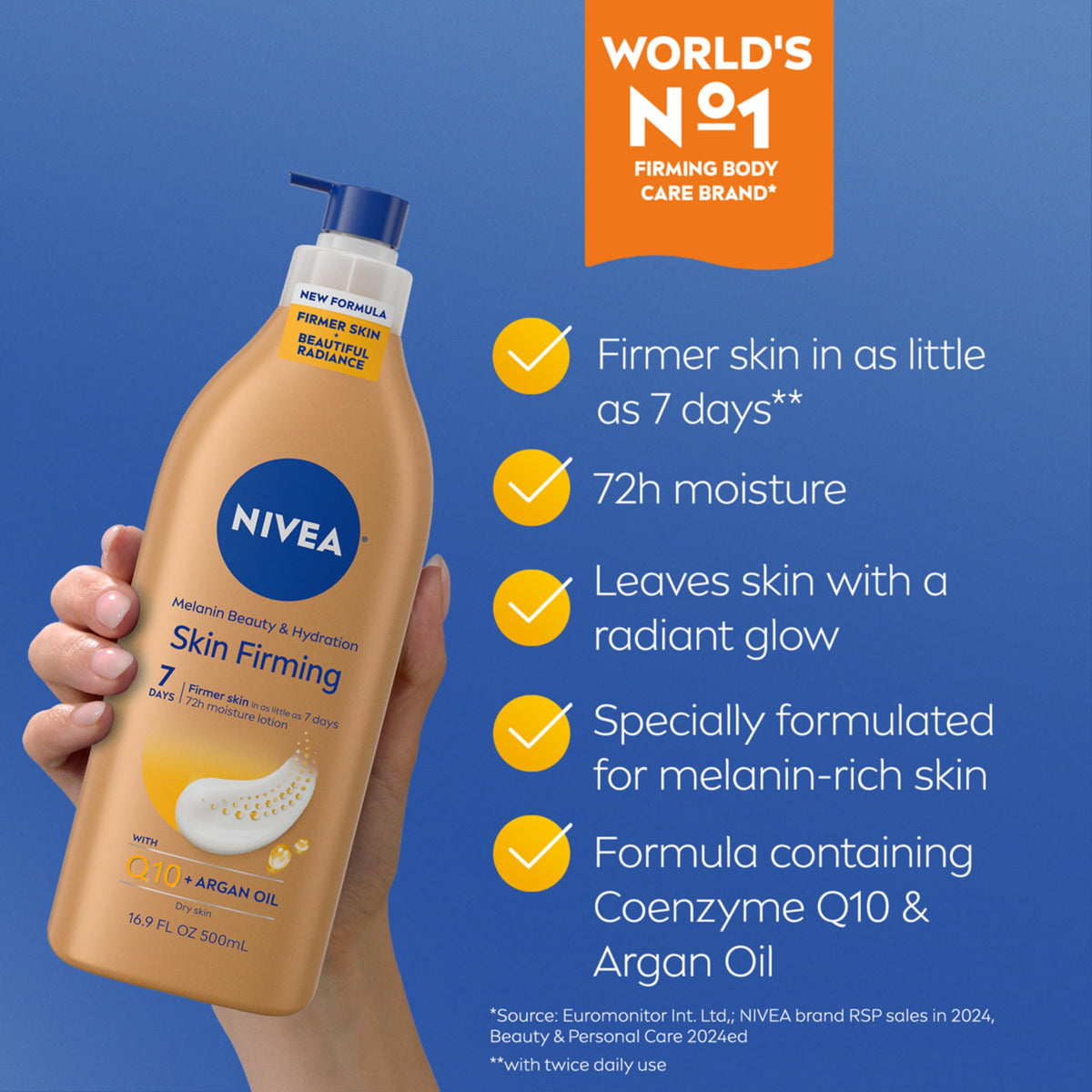 Détails de la texture de la Lotion Corps NIVEA