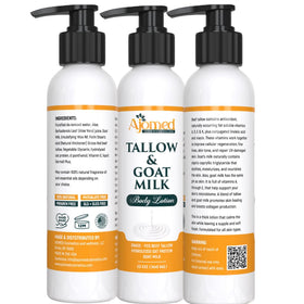 Détails de la texture de la lotion Tallow & Lait de Chèvre