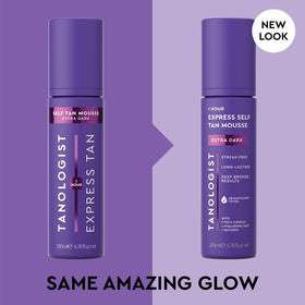 Détails de la texture de la mousse autobronzante Tanologist