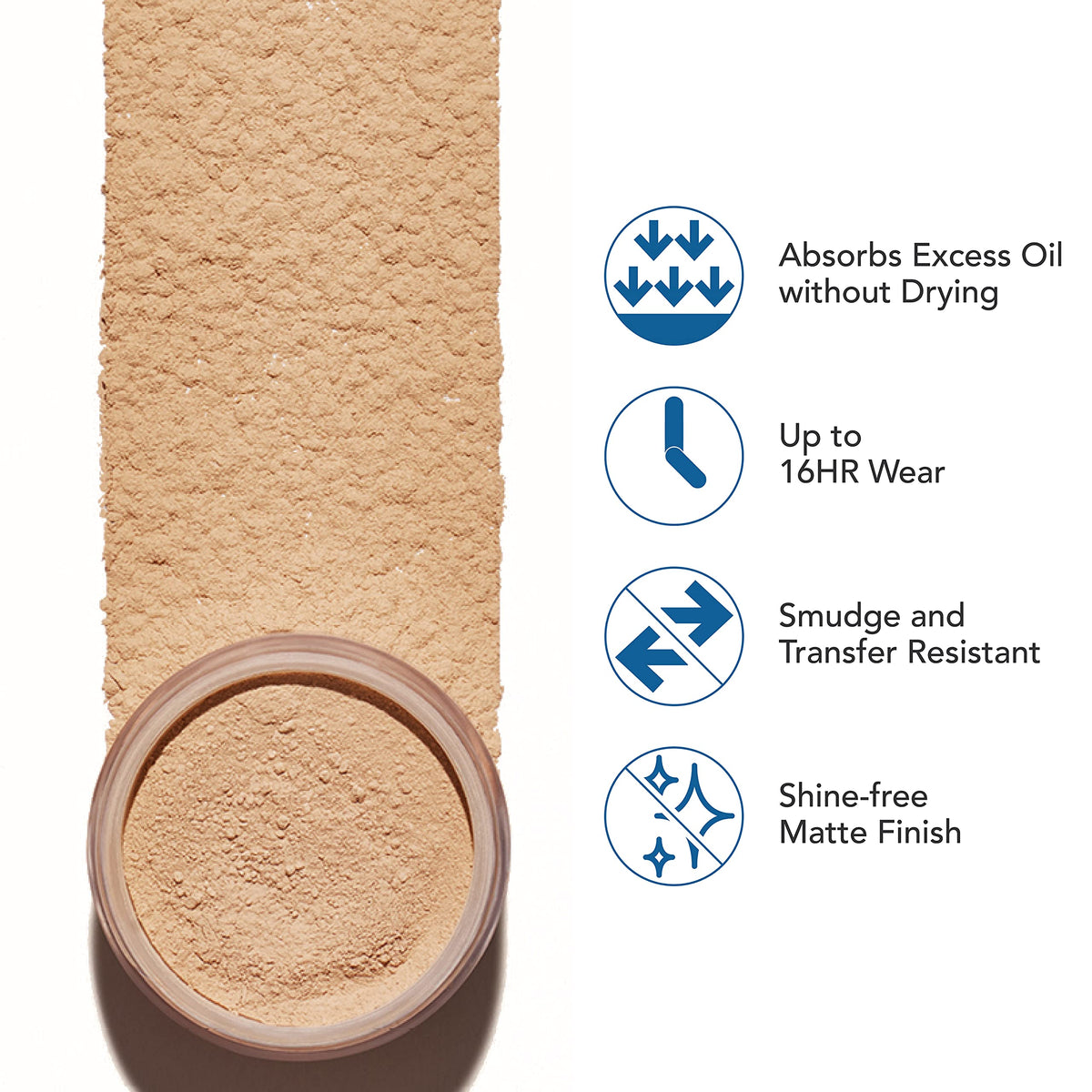 Détails de la texture de la Poudre Fixatrice Dermablend