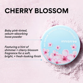 détails de la texture de la poudre minérale innisfree