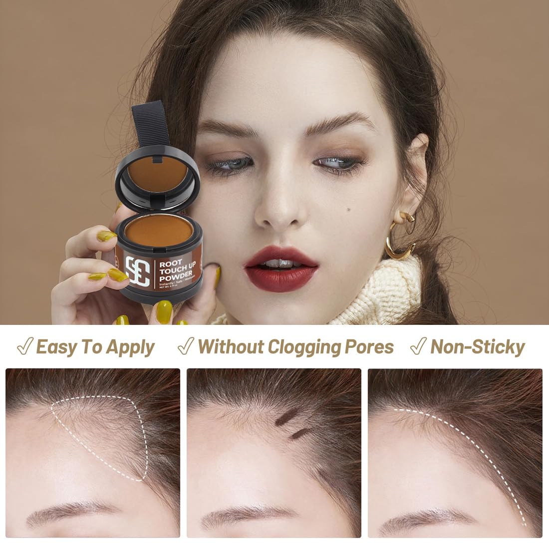 Détails de la texture de la poudre SOVONCARE