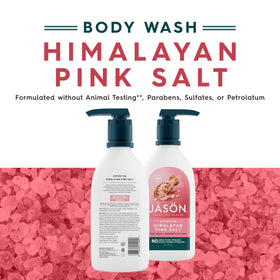 Détails de la texture du gel douche JASON au Sel Rose