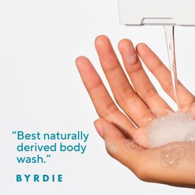 Détails de la texture du gel douche Native Ocean & Timber