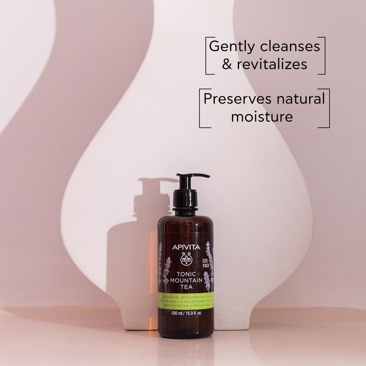 Détails de la texture du Gel Douche Tonic Apivita