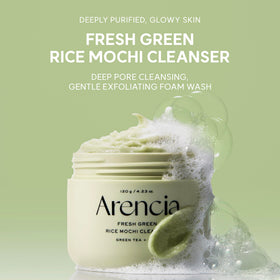 Détails de la texture du nettoyant visage Mochi ARENCIA