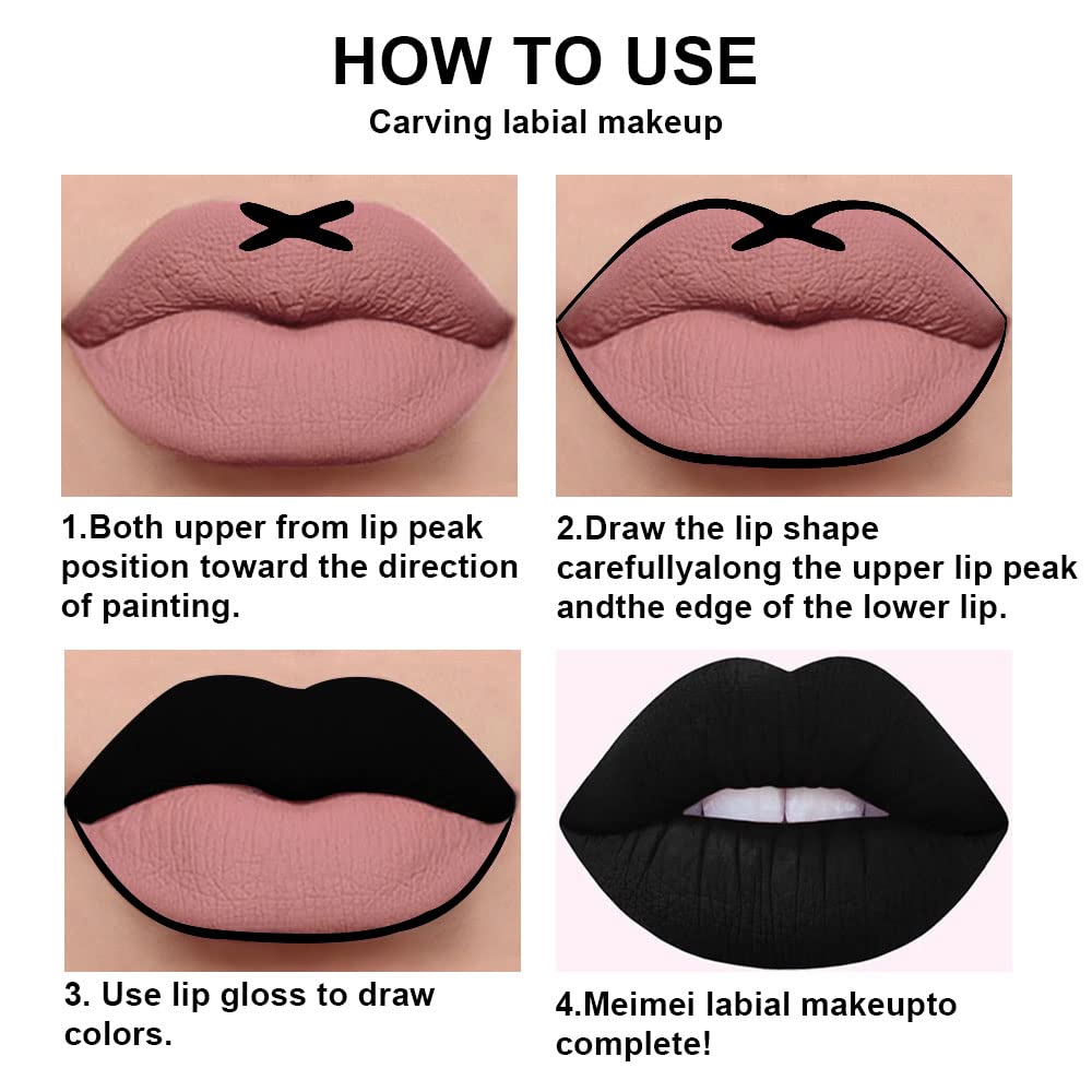 Détails de la texture du rouge à lèvres evpct