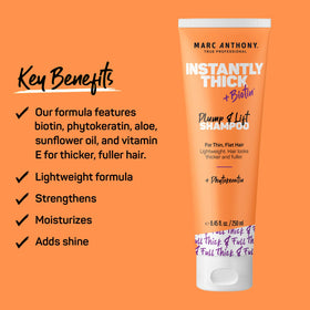 Détails de la texture du shampooing Biotin Marc Anthony