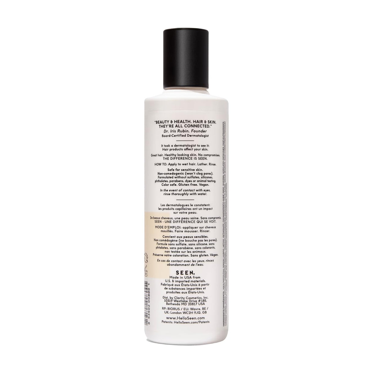 Détails de la texture du shampooing SEEN Scented