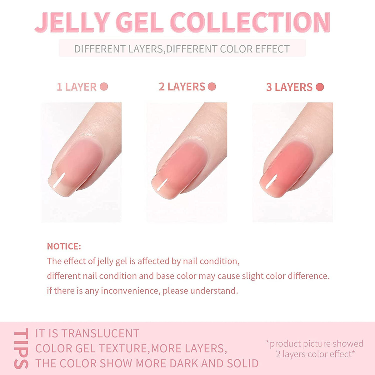 Détails de la texture du Vernis à Ongles Gel Vishine 15ml