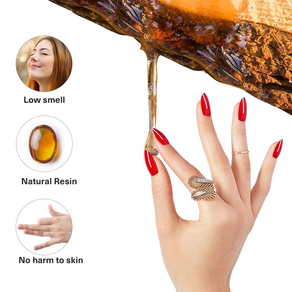 Détails de la texture du vernis à ongles Vishine