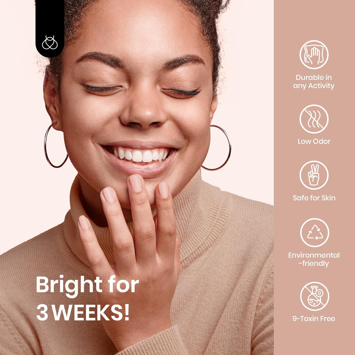 Détails de la texture du vernis gel avant application