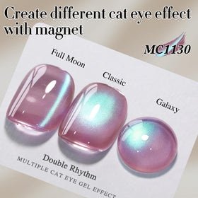 Détails de la texture du vernis gel Cat Eye