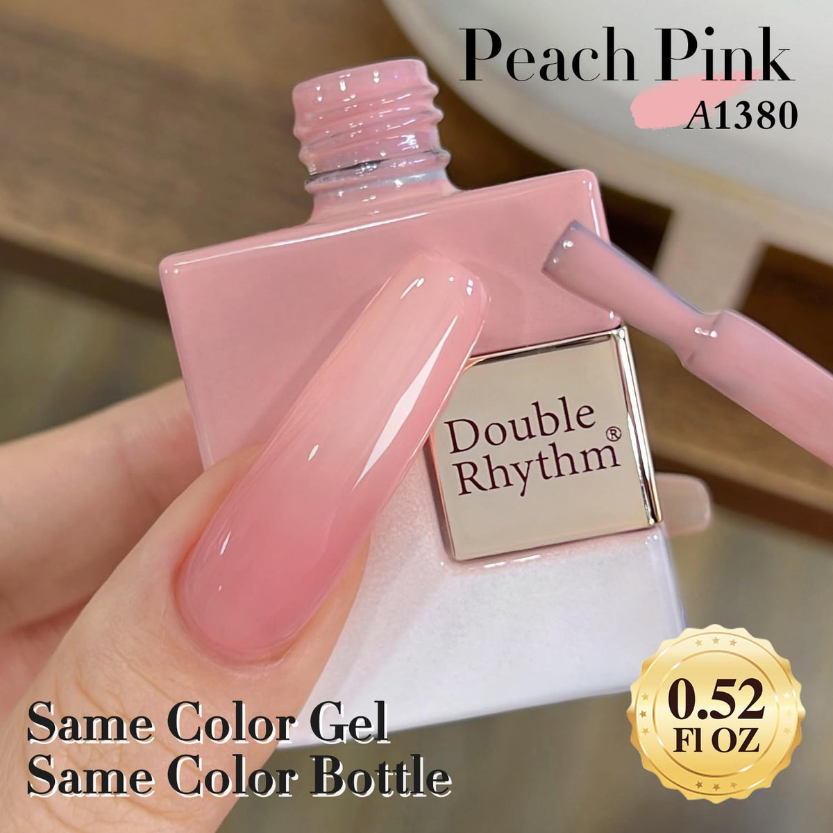 Détails de la texture du vernis gel Double Rhythm