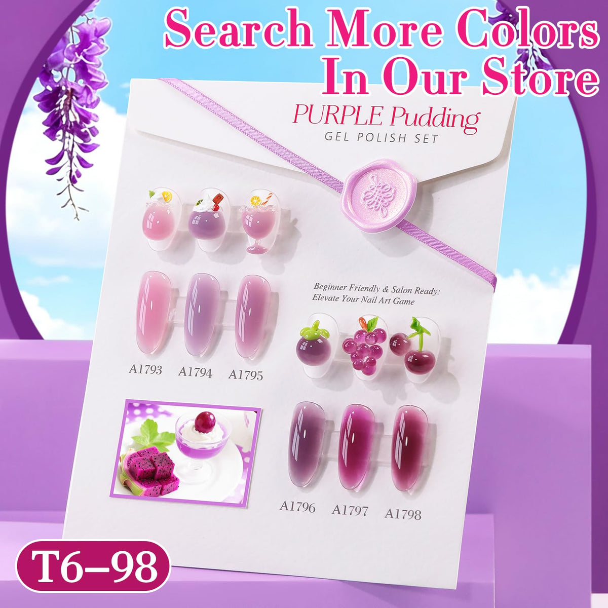 Détails de la texture du vernis gel Double Rhythm