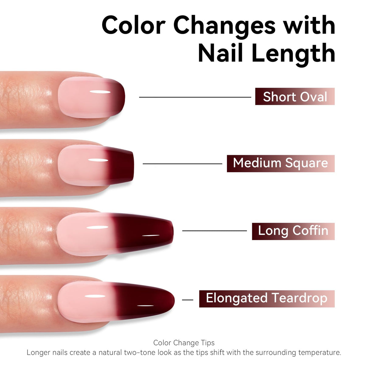 Détails de la texture du vernis gel MAYCHAO