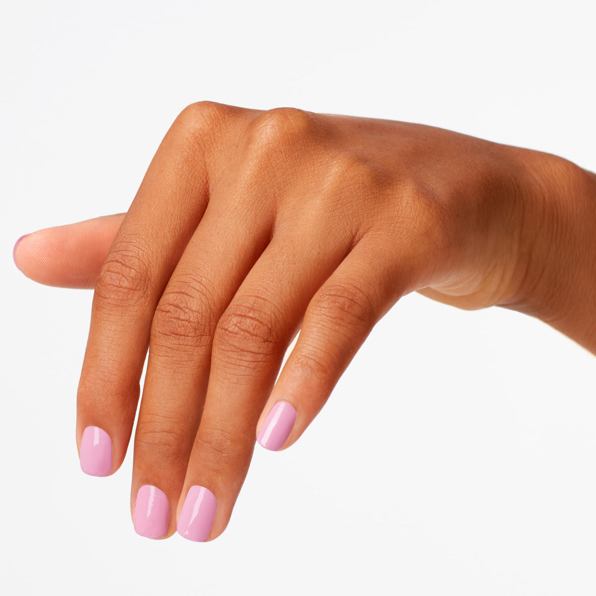 Détails de la texture du vernis OPI GelColor Lucky Lucky Lavender