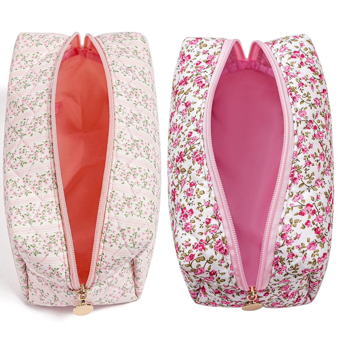 Détails de la trousse de maquillage HHQQWZ avec zip en métal