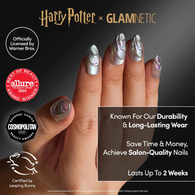 Détails des accents 3D des faux ongles Harry Potter Unicorn Blood
