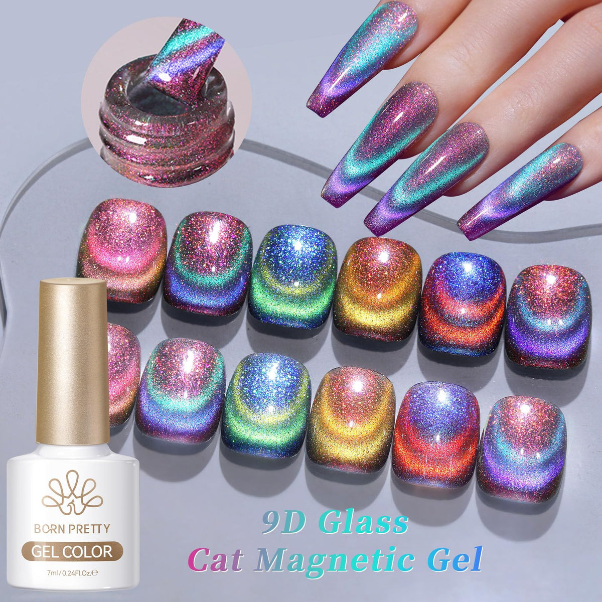 Détails des bouteilles de vernis gel Born Pretty 7ml