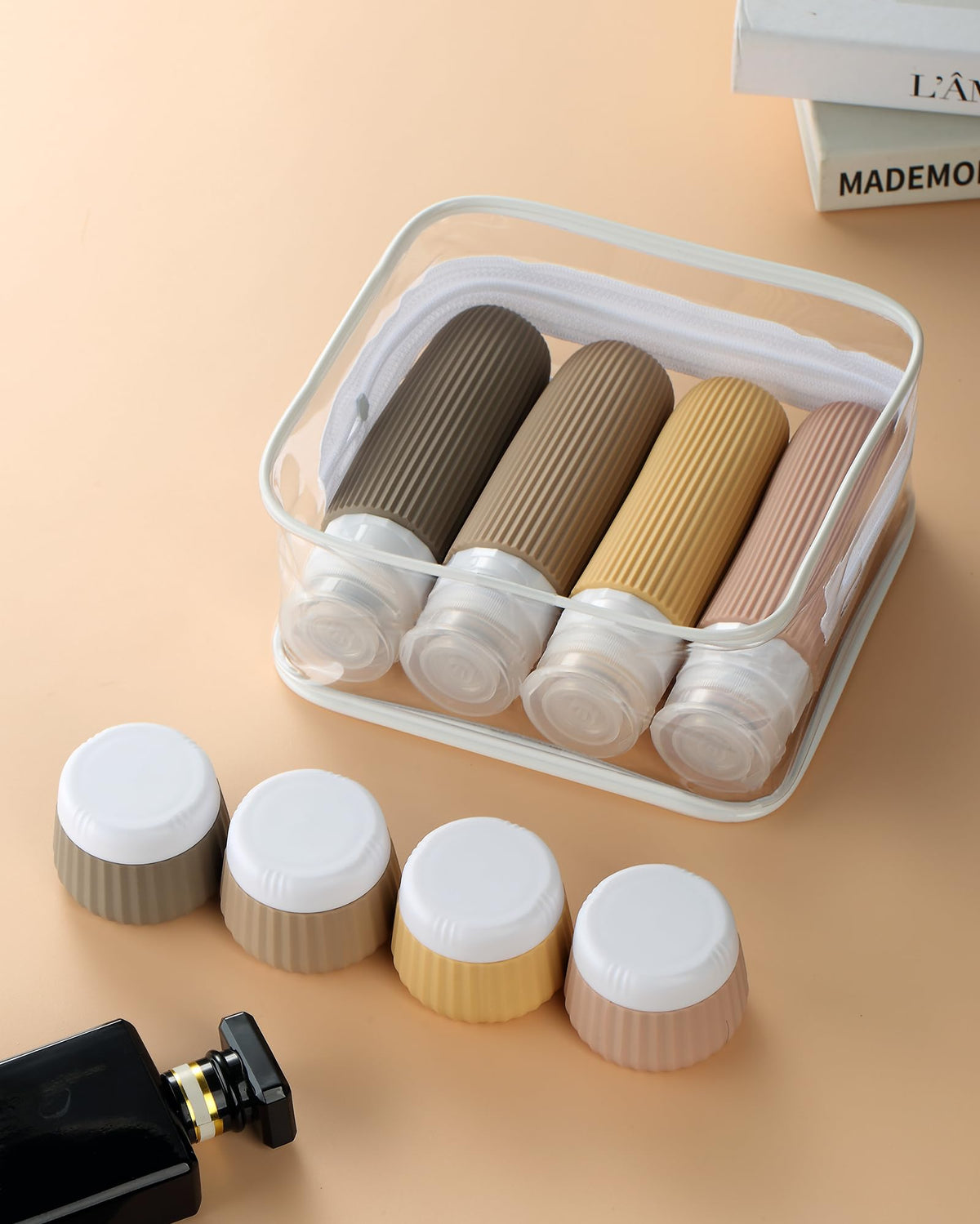 Détails des bouteilles en silicone dans le kit Mrsdry