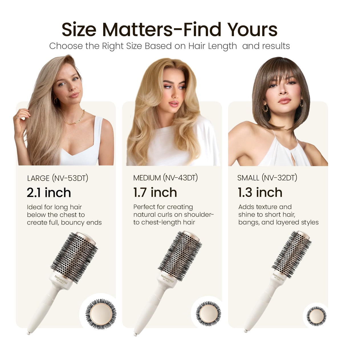 Détails des brins de la brosse AIMIKE NaturaVol