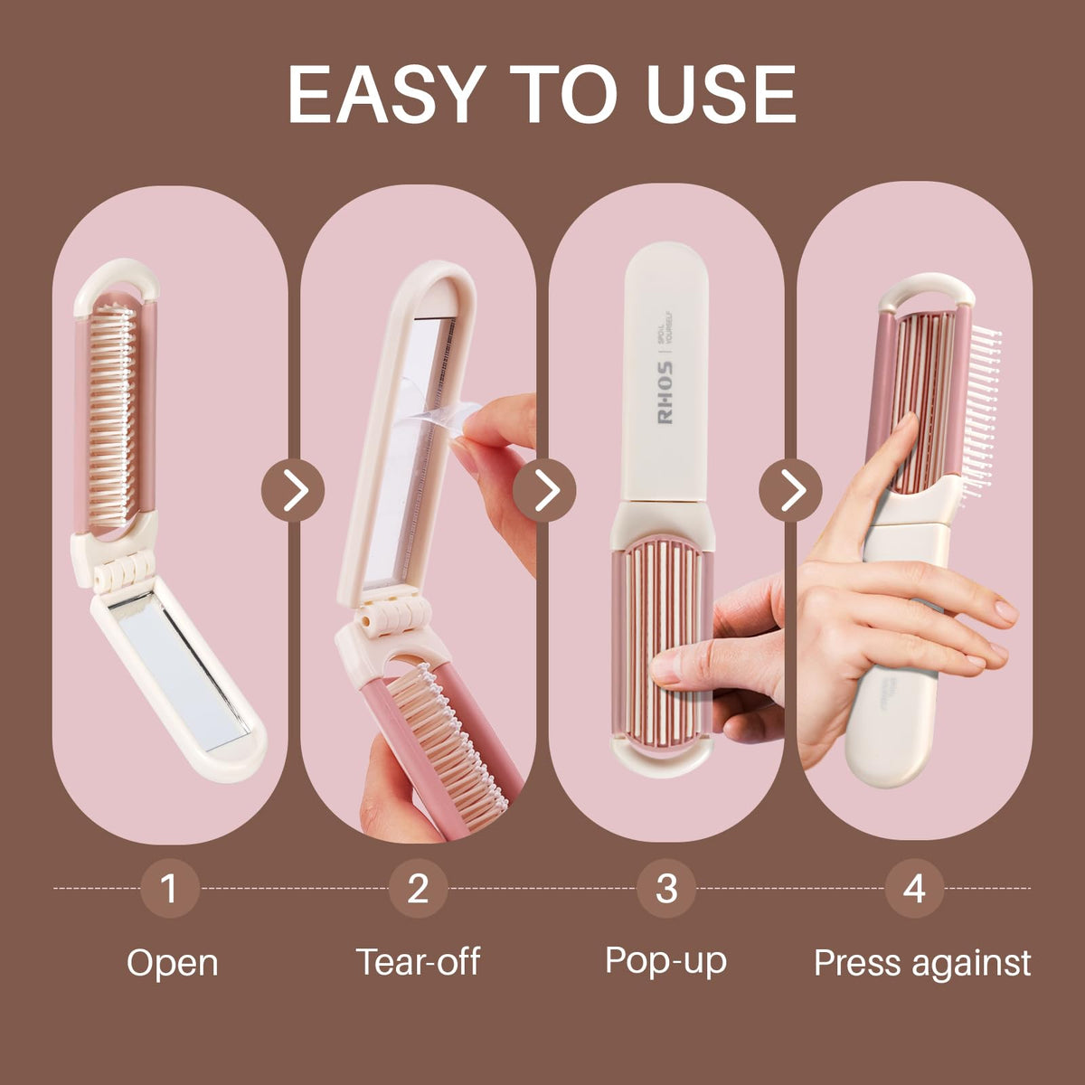 Détails des brins en nylon de la brosse RHOS