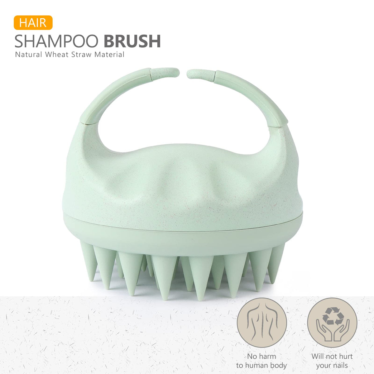 Détails des brins en silicone de la brosse Sndyi