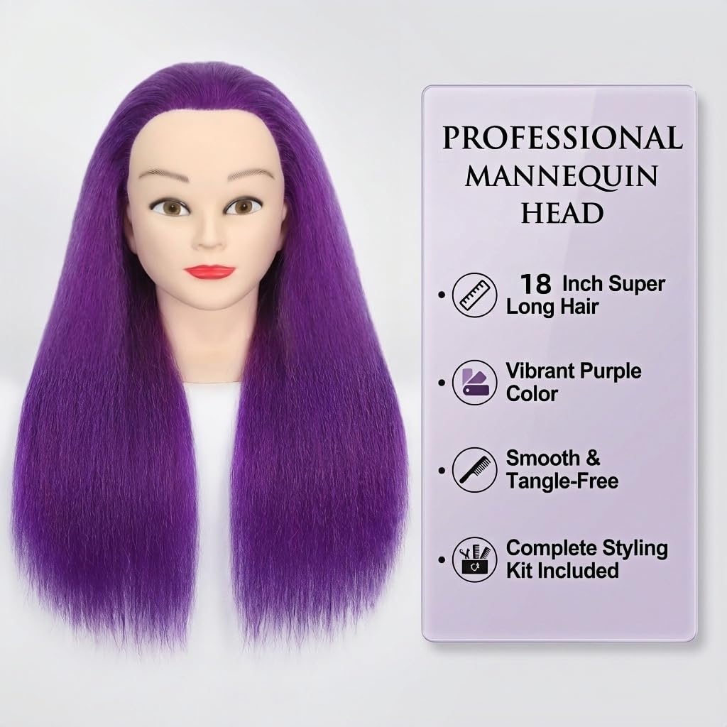 Détails des cheveux de la tête de mannequin HAPOWELL