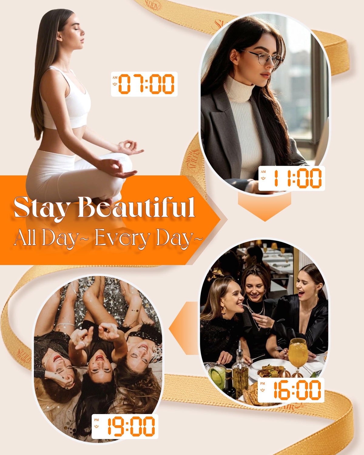 Détails des cheveux Remy sur les extensions Sunny Hair