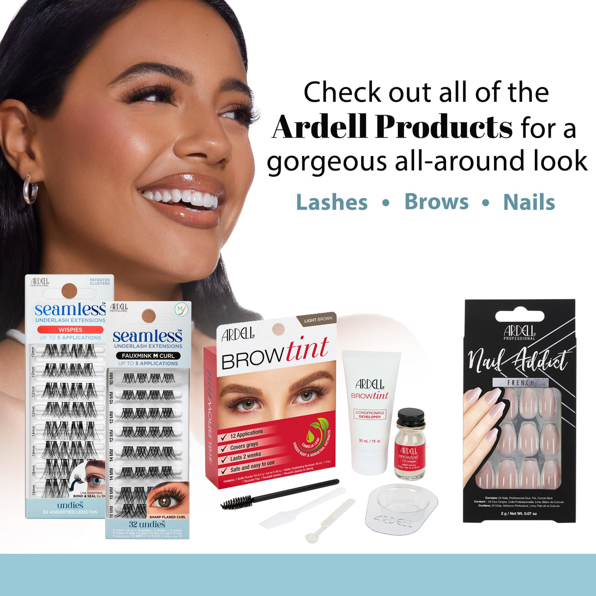 Détails des cils Ardell avec bande ultra-fine