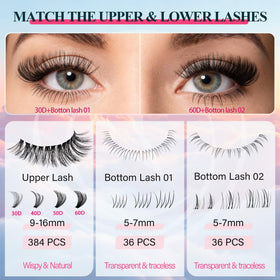 Détails des cils CCODDY avec bandes de 0,07 mm