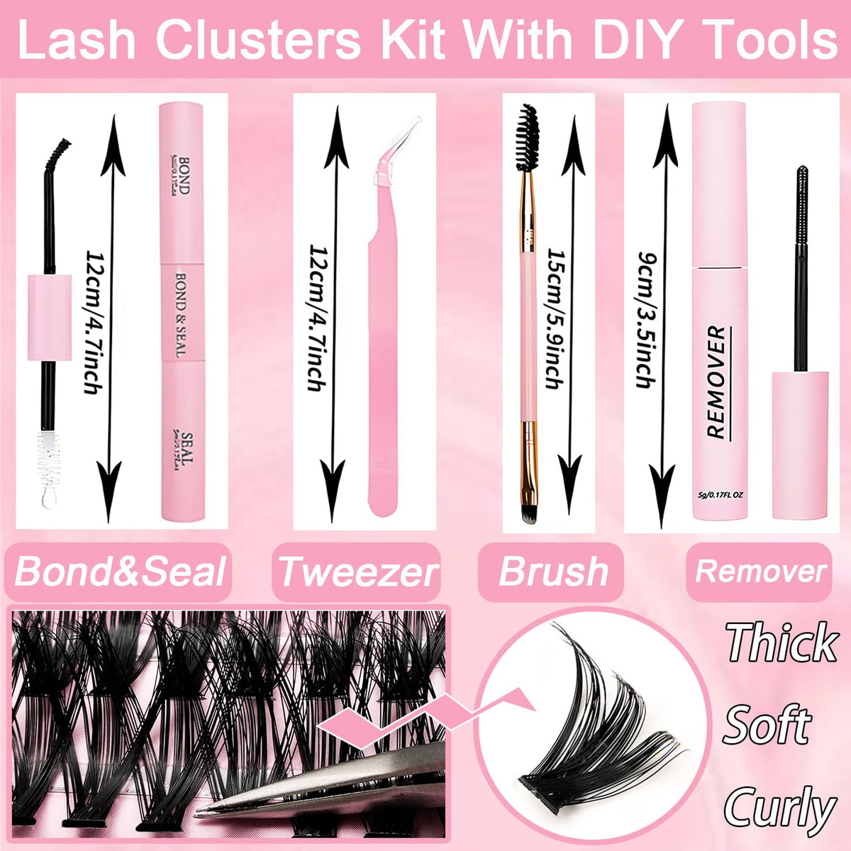 Détails des cils en fleurs OLLAVO de 9 à 16 mm