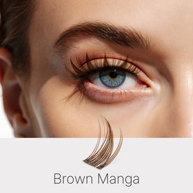 Détails des cils Manga Marron VEYESBEAUTY sur plateau
