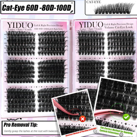 Détails des cils Manga Spikes dans le kit YIDUO
