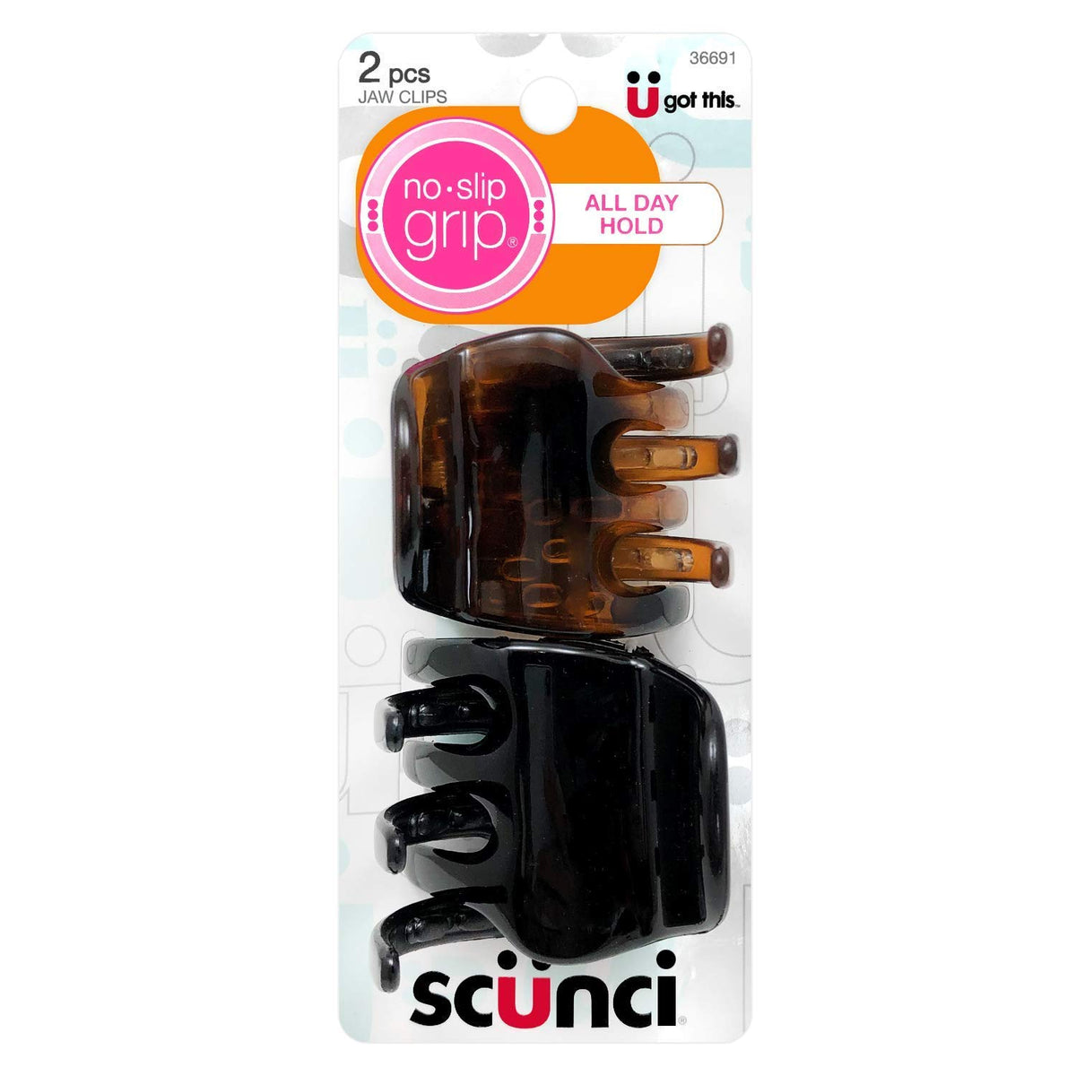 Détails des clips à mâchoire Chunky Scunci en plastique