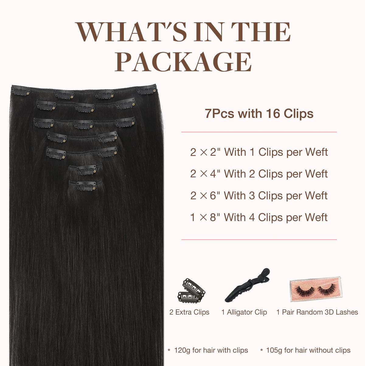 Détails des clips de qualité des extensions GOO GOO